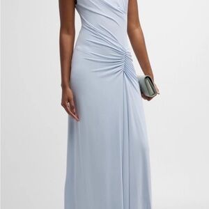 Elegant Light Blue Maxi Dress